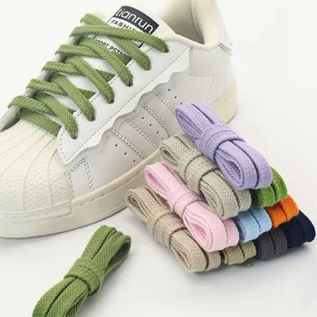 11 Цветов, однотонные шнурки из двойной ткани шириной 0,8 см, нестандартный шнурок для толстовок, Нестандартные разноцветные кроссовки для женщин и мужчин