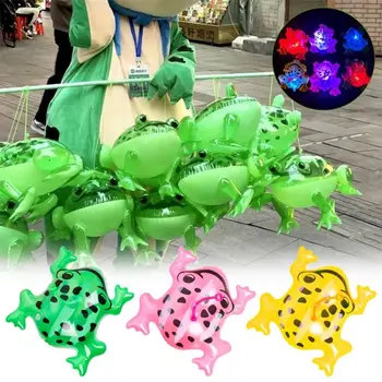 1шт S/M/L Зеленая Лягушка, Воздушный шар, Декор для Дня рождения, Светящаяся Надувная игрушка, Подарки своими руками, Воздушный шар для Лягушатника, Дети, Малыш