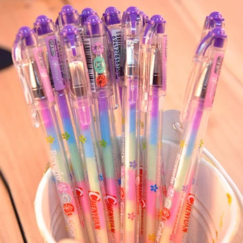 5шт 6 цветов в 1 Пластиковые акварельные ручки, маркер, ручки для рисования своими руками