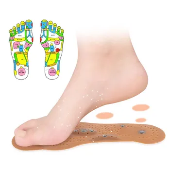 EiD Силиконовые Магнитные Массажные Стельки Терапия Похудения Стельки для Похудения Ног Точечный Массаж Обуви Колодки Оптовая Продажа Подошва Унисекс