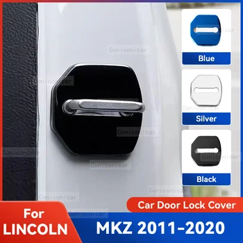Автоматическая Защитная крышка дверного замка автомобиля с эмблемами, украшение из нержавеющей стали для LINCOLN MKZ 2011-2020 Защитные Аксессуары
