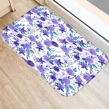Дверной коврик с цветочным рисунком ZHENHE, нескользящий коврик для пола, коврик для ванной, ковер для входа на кухню, украшение дома
