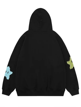 Женская толстовка Y2K с капюшоном на молнии, сказочная куртка в стиле гранж со звездным принтом, забавная графическая уличная толстовка с капюшоном в стиле ретро на завязках