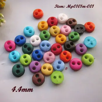 Крошечные пуговицы 4 мм 144 шт., смешанные / 1 цвет, круглые мини-пуговицы для рукоделия, 16 цветов, одежда для кукол, швейные аксессуары