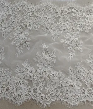 Кружевная ткань для ресниц шириной 3 метра/штука 35 см. Свадебное Платье Для новобрачных вуаль DIY Ювелирные Изделия тканевый Материал для Одежды RS766