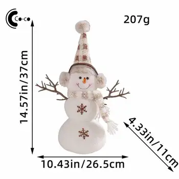 Кукла снеговик, привлекательное рождественское украшение, украшение Рождественской вечеринки, Праздничная атмосфера, удовольствие, Украшение рабочего стола