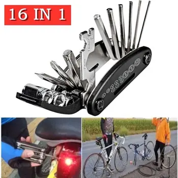 Многофункциональный набор инструментов для складного велосипеда MTB из алюминиевого сплава с шестигранными спицами, Многофункциональная отвертка для велосипеда, Инструмент для ремонта велосипеда