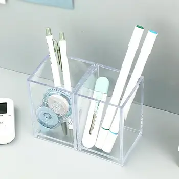 Многоцелевой Широко используемый держатель ручки Кисть для макияжа Прозрачный Органайзер Канцелярские принадлежности