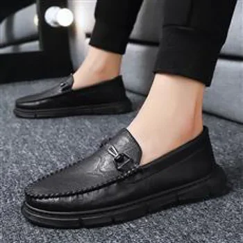 Мужская обувь, модная обувь 2023, весенняя повседневная обувь с мягкой подошвой, мужские лоферы, дышащая модная брендовая обувь в горошек