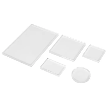 Набор акриловых блоков с прозрачными штампами из 5 шт. для прозрачной акриловой подушечки для штампов 