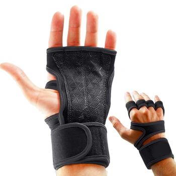Новая 1 пара перчаток для тренировок по поднятию тяжестей, женщин, мужчин, фитнеса, бодибилдинга, гимнастики, захватов для рук в тренажерном зале, защитных перчаток для ладоней