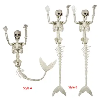 Скелеты на Хэллоуин во дворе сада Полный скелет тела с подвижными суставами