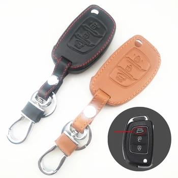 Чехол для ключей автомобильный кошелек Чехол для ключей брелок для ключей Auto key smart аксессуары из искусственной кожи для Hyundai Creta ix25 15-17