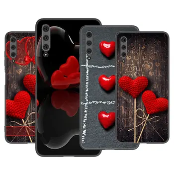 Чехол для телефона Love The Heart Для Huawei Y5 Y7A Y9A Y5P Y6P Y7P Y8P Y6S Y8S Y9S Lite Y6 Y7 Y9 Prime 2018 2019 2020 Черный Чехол
