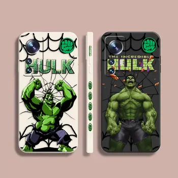 Чехол для Телефона Xiaomi 13 12 12T 13T 11 11T 10 10S 9 8 Pro Ultra Lite Цветной Чехол Funda Cqoue Shell Capa Marvel Hulk Comics